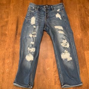 Womens hollister ripped jeans